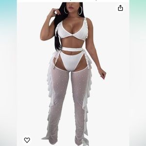 Sexy 2piece outfit with pearls